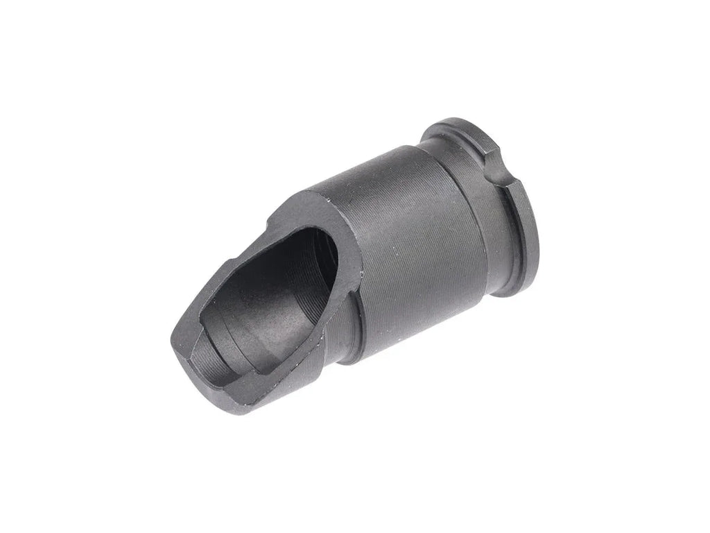 Double Bell Flash Hider for Airsoft Guns with Durable Metal Construction