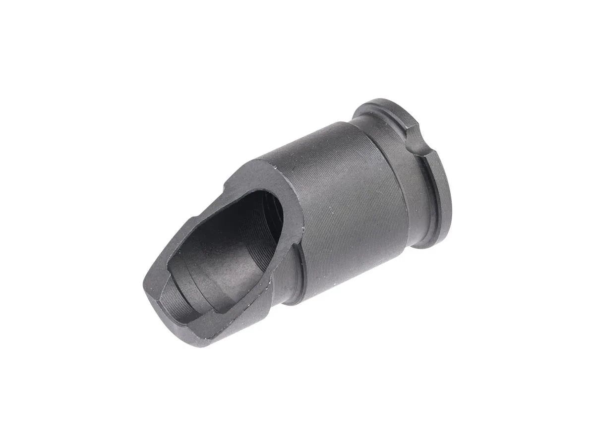 Double Bell Flash Hider for Airsoft Guns with Durable Metal Construction