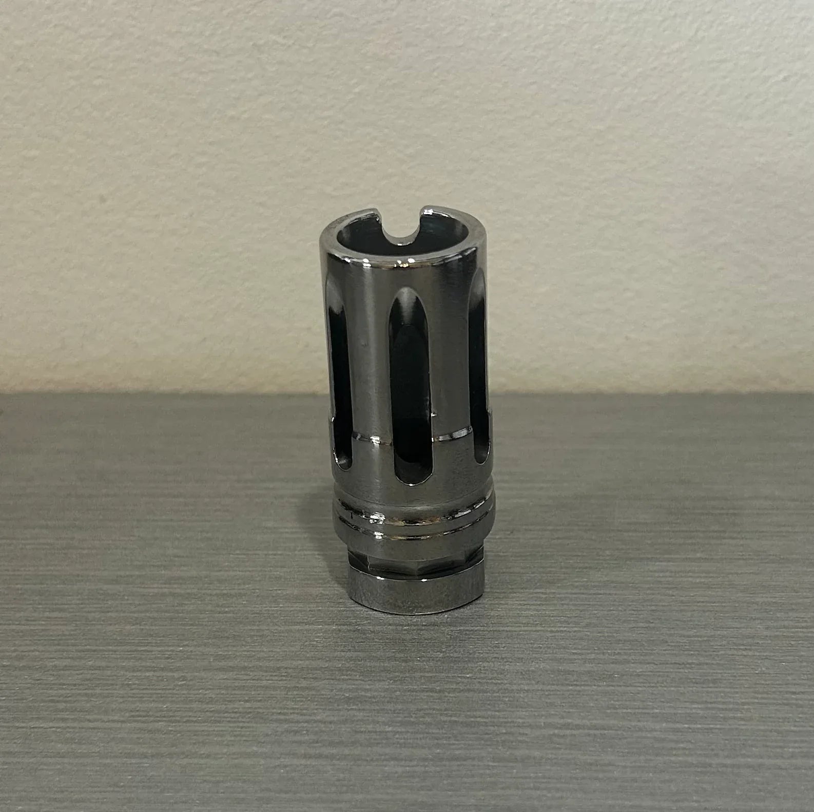 Metal Flash Hider Used with Ventilation Slots for Airsoft Guns by District Airsoft