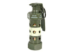 MATRIX Flashbang Airsoft Stun Grenade in Green with Holes for Realistic Gameplay Effects