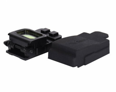 Flip red dot sight for airsoft with adjustable brightness settings and durable design for accuracy