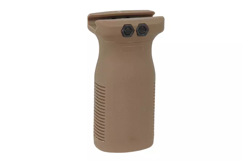 FMA AIRSOFT GRIP in tan color with textured surface and mounting screws for airsoft accessories