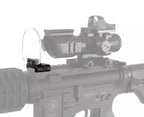 FMA FOLDING OPTIC PROTECTOR mounted on a rifle enhancing scope protection and visibility