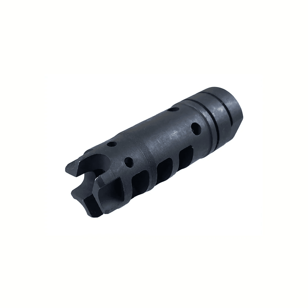 Army Force Steel Muzzle Brake with Dual Ports for Enhanced Recoil Control