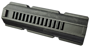 FPS AIRSOFT PISTON PM04CF black polymer airsoft gun piston with grooves for enhanced performance