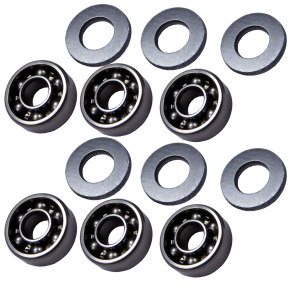 fps softair set of metal ball bearings and washers for airsoft guns maintenance and smooth operation