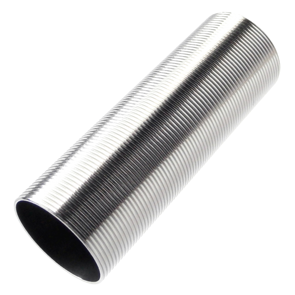 Silver FPS SOFTAIR Cylinder CL14L with ribbed texture for airsoft gun internal parts