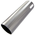 Silver metal FPS SOFTAIR Cylinder CL25 with grooved texture for airsoft gun internals