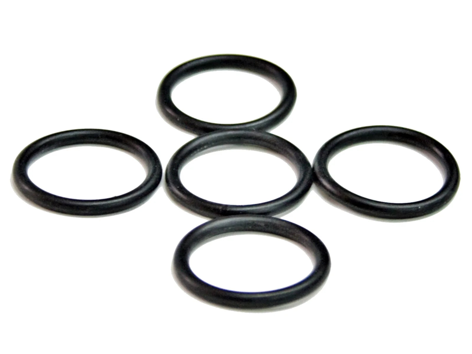 Set of five black FPS SOFTAIR ORING rubber seals for airsoft guns and equipment maintenance