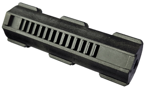 FPS SOFTAIR PISTON PM03CF black airsoft piston with multiple teeth for reliable performance