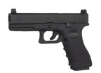 E&C G17 airsoft pistol in black with realistic design and textured grip for enhanced handling