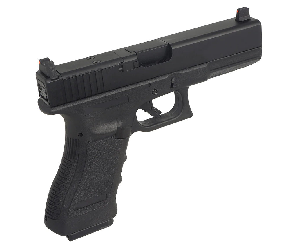 E&C G17 airsoft pistol featuring realistic design and precision accuracy for airsoft enthusiasts