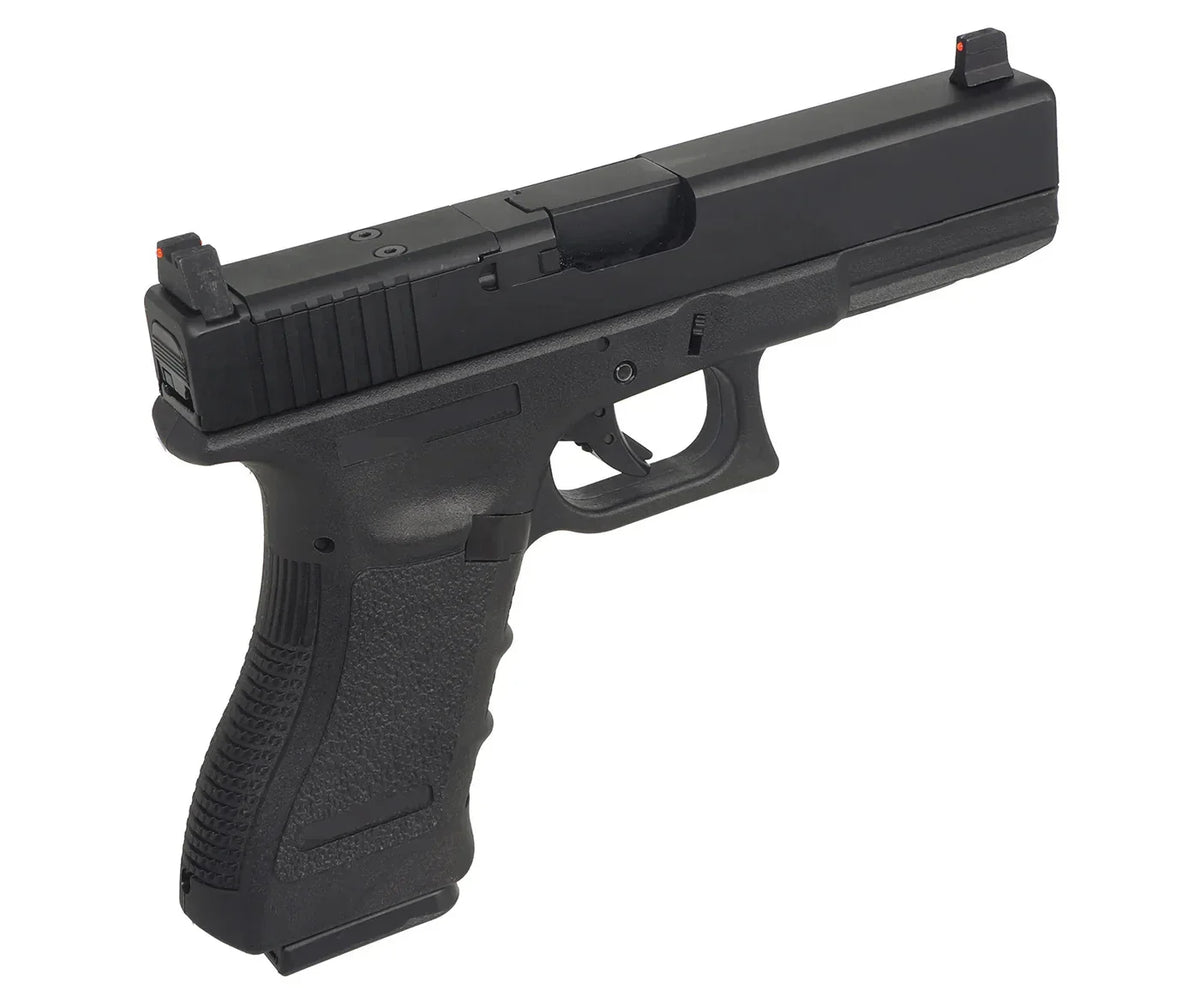 E&C G17 airsoft pistol featuring realistic design and precision accuracy for airsoft enthusiasts