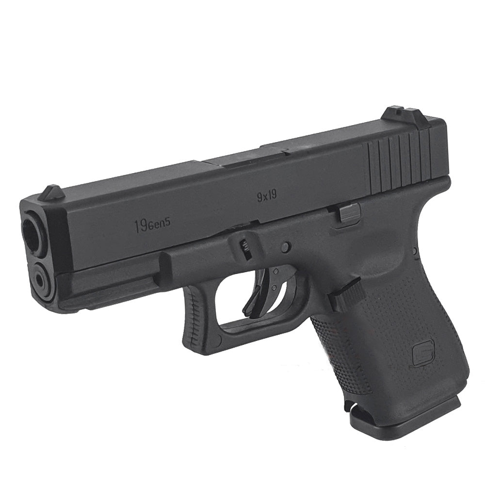 E&C G19 Airsoft Pistol in Black for realistic airsoft gameplay and training sessions