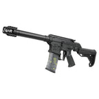 G&G SSG-1 USR airsoft gun AEG with long suppressor style barrel translucent magazine and adjustable stock