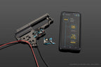 GATE airsoft electronic control system with gearbox and smartphone interface for precision upgrades