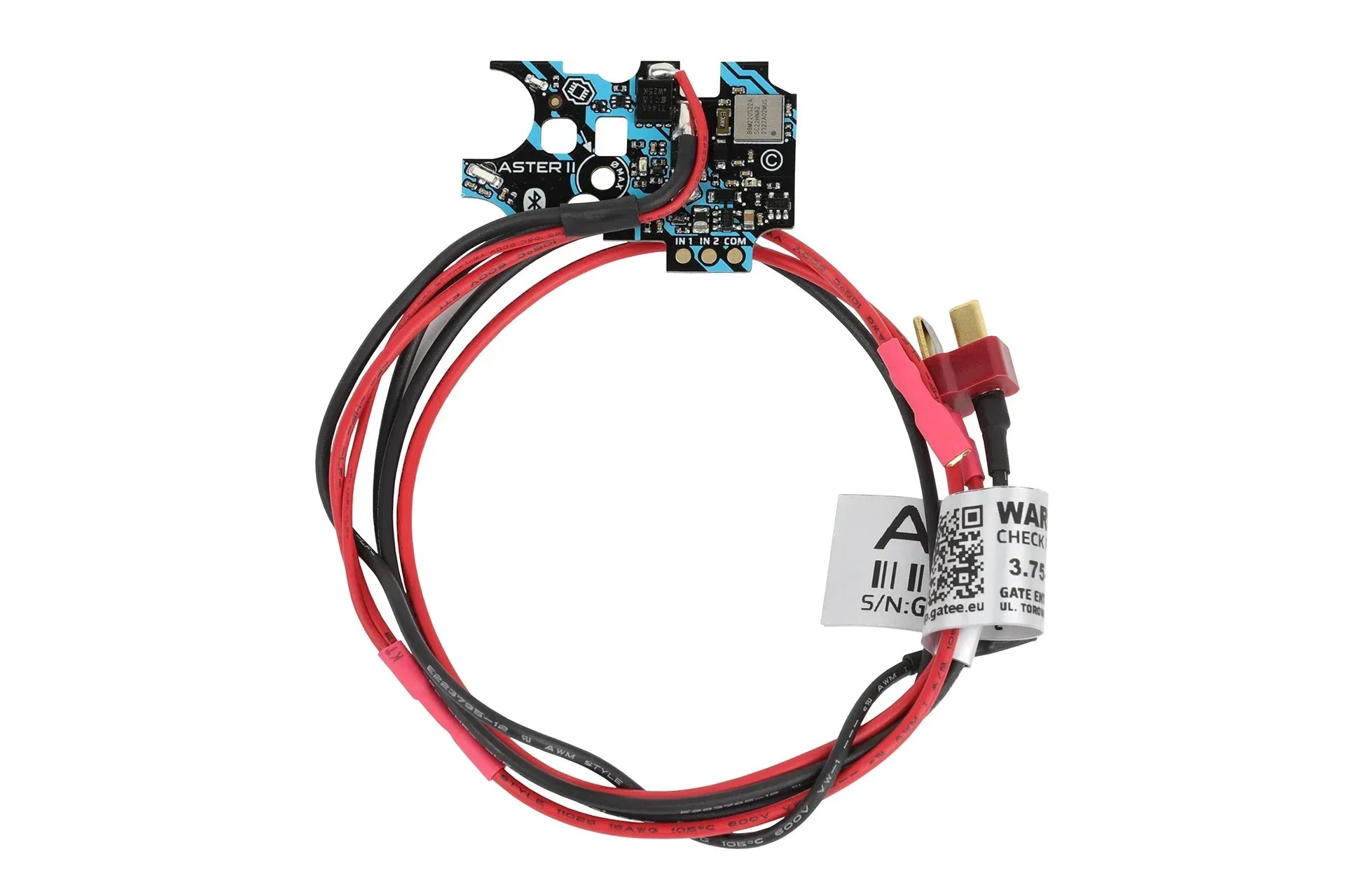 GATE ASTER II with Quantum Trigger 2 Circuit Board featuring wiring connections for airsoft systems