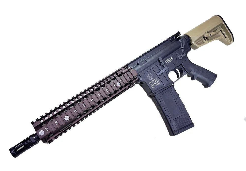 PROW GBBR AIRSOFT rifle with tactical rail and adjustable stock for precision shooting