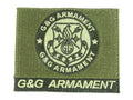 G&G Patch featuring G&G Armament logo in green and black for airsoft enthusiasts