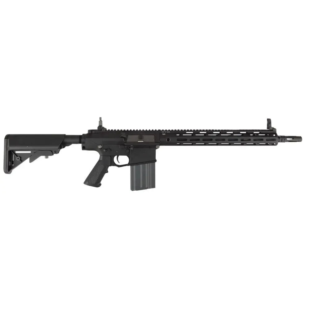 G&G KNIGHTARMS SR25 AEG airsoft rifle with sleek design and adjustable stock for optimal performance