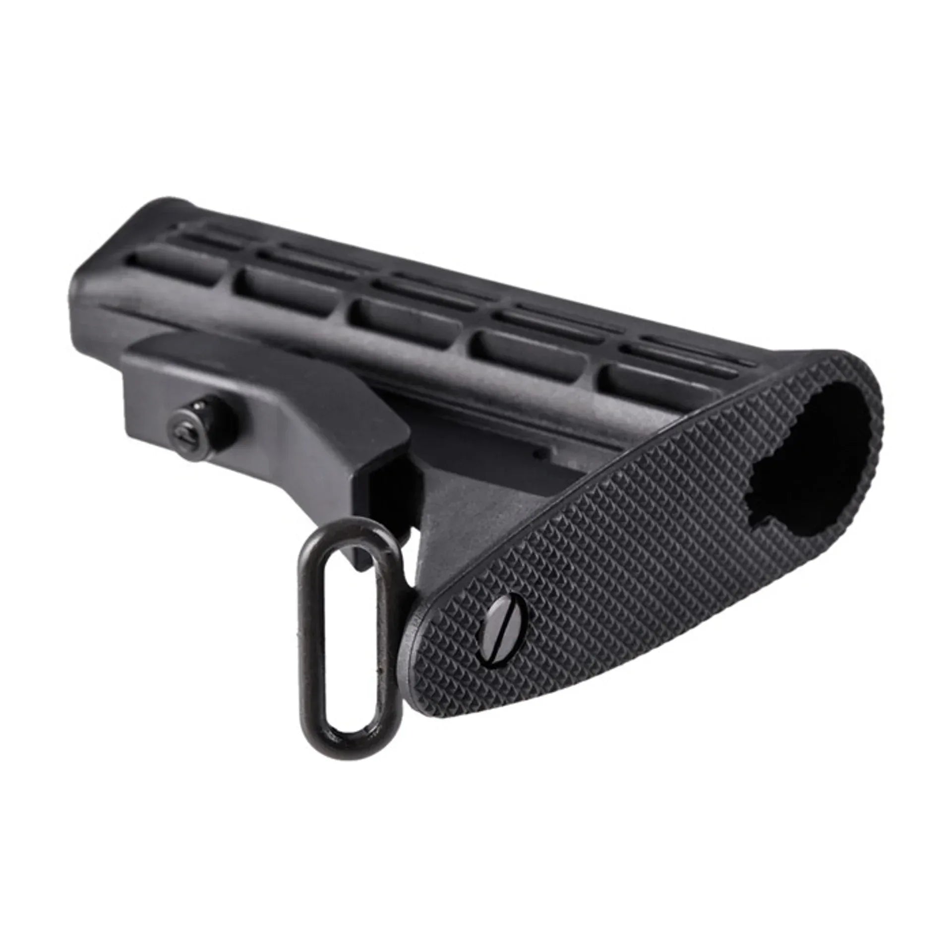 G&G M4 USED adjustable stock in black for airsoft rifles with ergonomic grip and mount point
