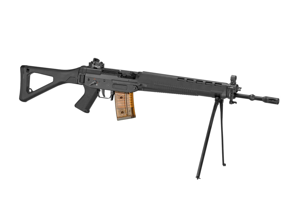 G&G SIG SG550 AIRSOFT Rifle with Adjustable Bipod and Detachable Magazine for Airsoft Games