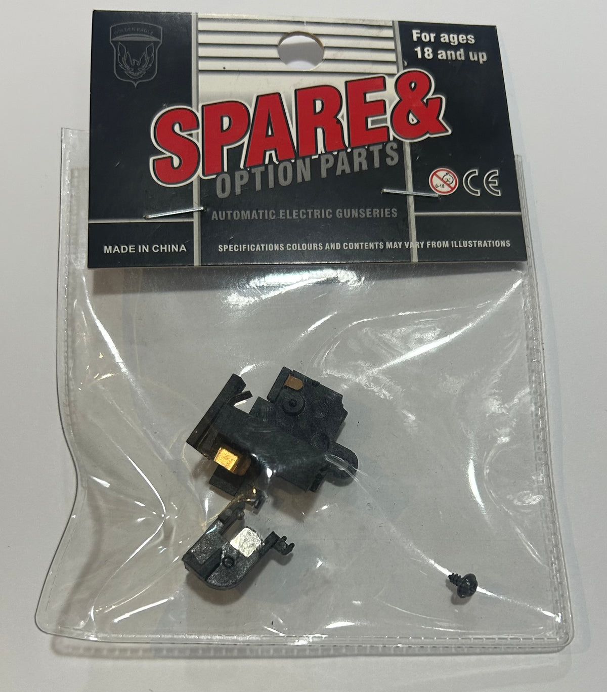 Golden Eagle trigger switch V2 AEG spare part for automatic electric guns in packaging