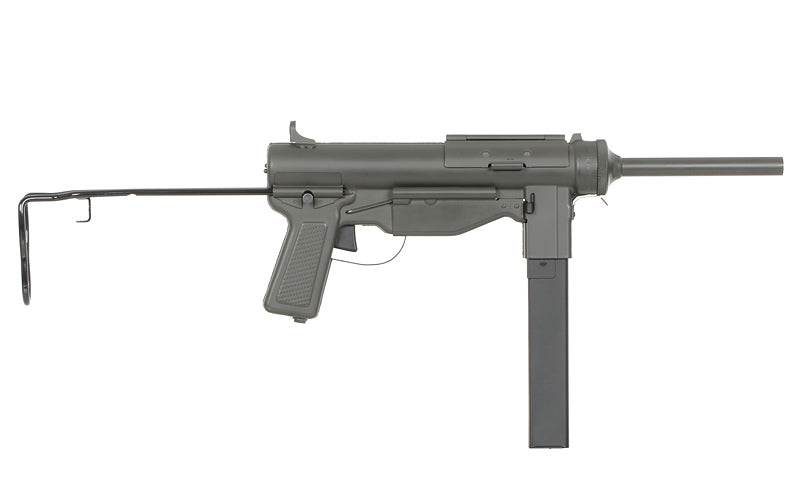 SnowWolf AEG Airsoft Gun with Realistic Design, Ideal for Airsoft Games and Enthusiasts - grease gun airsoft