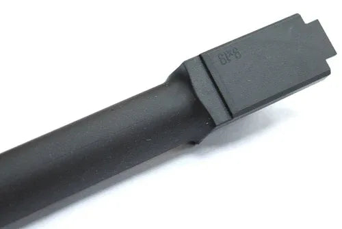 Guarder threaded steel outer barrel for Tokyo Marui G17 detailed close-up showing its sleek design