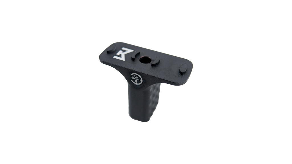 METAL Hand Stop Keymod Mlok in Black for Enhanced Grip and Control on Firearms