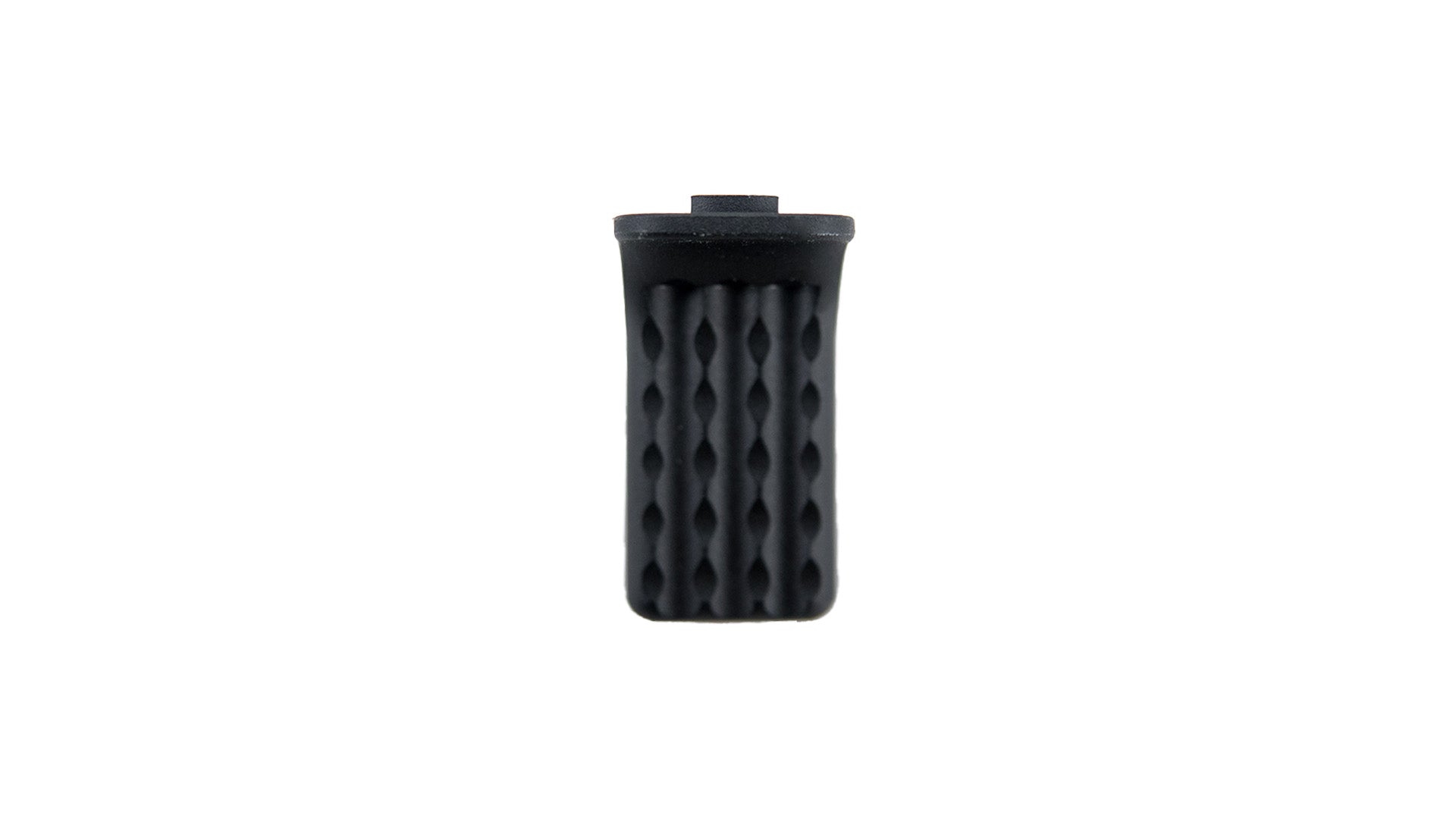 Black Hand Stop Keymod Mlok Accessory with a Textured Grip for Improved Control