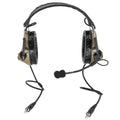 WADSN Tactical Headset 2 Plugs with Noise-Canceling Mic for Clear Communication