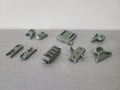Assorted green headset adapter accessories for airsoft gear and equipment