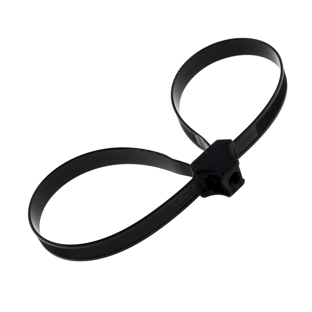 HELLERMANN TYTON PLAY HANDCUFFS in black designed for secure fastening and versatile use