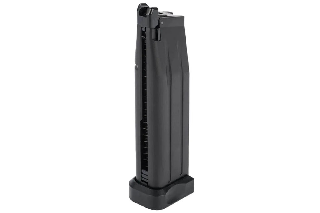 Army Armament Hi-Capa airsoft magazine in black, designed for reliable performance in airsoft games