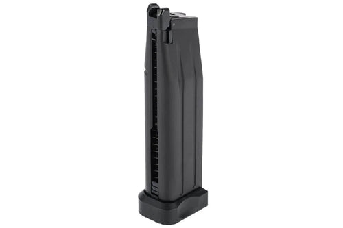 Army Armament Hi-Capa airsoft magazine in black, designed for reliable performance in airsoft games