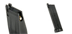 Black hi-capa airsoft magazine with a sleek design for enhanced performance and reliability