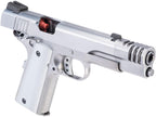 AW CUSTOM Hitman 1911 Airsoft Pistol with Silver Finish and Realistic Features for Airsoft Enthusiasts