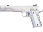 AW CUSTOM Hitman 1911 airsoft pistol with silver finish and precision detailing for tactical gameplay