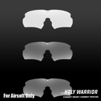 Holy Warrior airsoft protective goggles with multiple lens options for enhanced visibility during gameplay