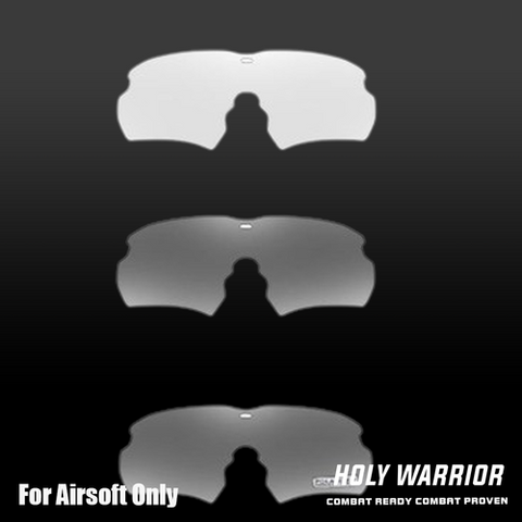 Holy Warrior airsoft protective goggles with multiple lens options for enhanced visibility during gameplay