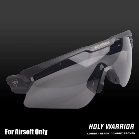 Holy Warrior airsoft protective goggles with advanced lens design for enhanced visibility and safety