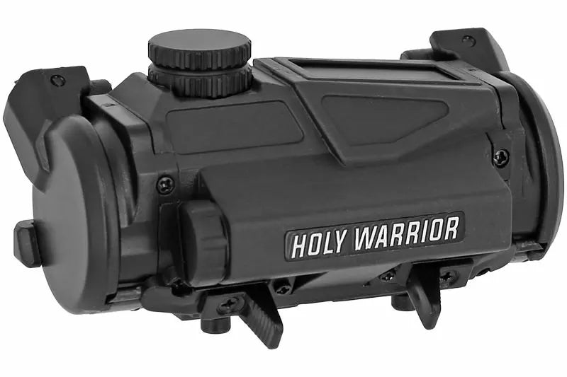 Holy Warrior HWO-SX red dot sight with adjustable brightness and rugged design for precision aiming.