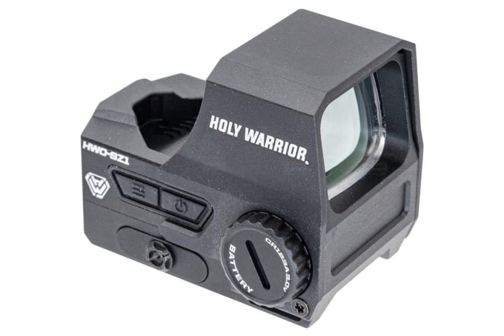 Holy Warrior Red Dot Sight with Adjustable Brightness and Easy Battery Access for Accurate Targeting