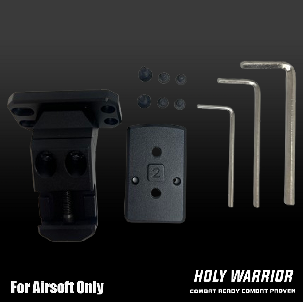 Holy Warrior Sakura Offset Mount for Airsoft with mounting tools and hardware included
