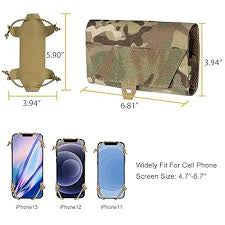 IDOGEAR cellphone pouch in camouflage pattern fits cell phone screens size 4.7 to 6.7 inches