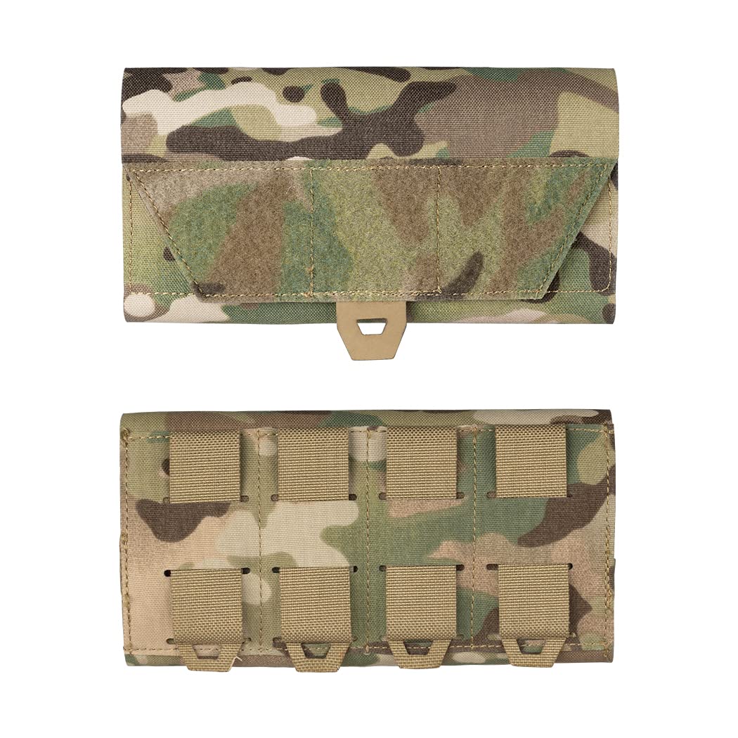 IDOGEAR camouflage cellphone pouch with multiple straps for secure attachment and outdoor use