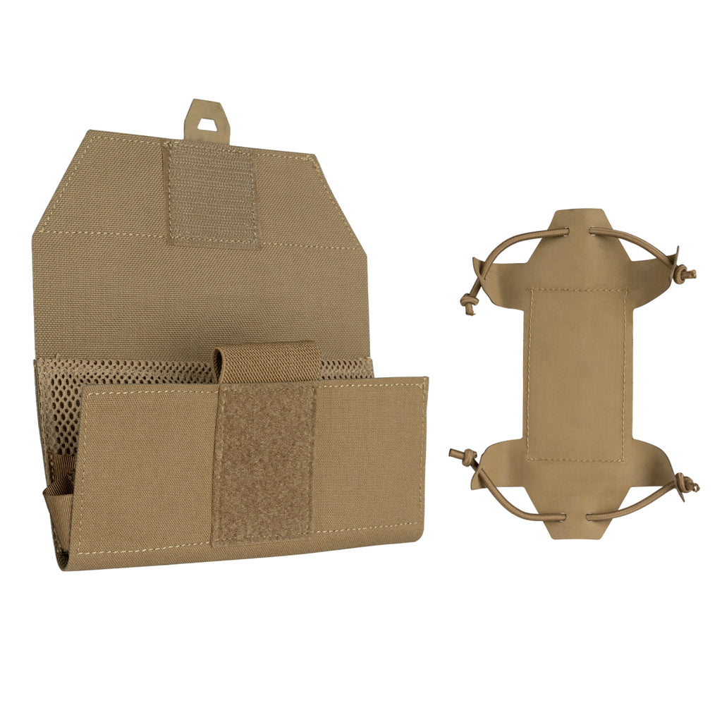 IDOGEAR tan tactical cellphone pouch with secure flap and adjustable straps for versatile carrying