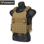 Gilet tactique CHESPLATE LSR couleur sable avec sangles réglables par IDOGEAR