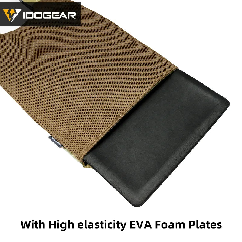 Housse de vêtement IDOGEAR CHESTPLATE FCSK en mousse EVA haute élasticité couleur marron et noir